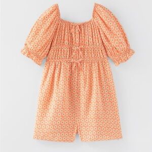 Zara Daisy Floral Romper Size 9